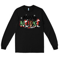 Black merry nurse Long Sleeve Tee - MaliasSmallBusiness