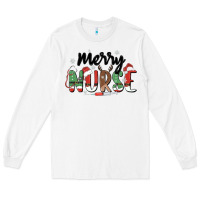 White merry nurse Long Sleeve Tee - MaliasSmallBusiness