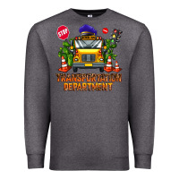 Charcoal Heather transportation department Premium Sweatshirt - AdoDesignShop