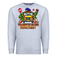 Heather Grey transportation department Premium Sweatshirt - AdoDesignShop
