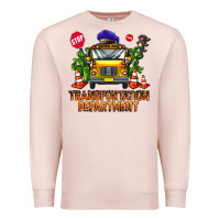 Pale Pink transportation department Premium Sweatshirt - AdoDesignShop