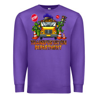 Purple transportation department Premium Sweatshirt - AdoDesignShop