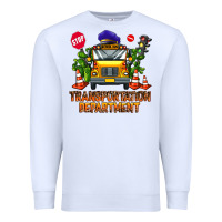 White transportation department Premium Sweatshirt - AdoDesignShop