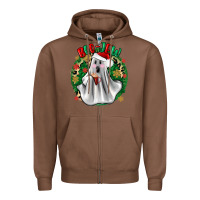 Chestnut ghost dead inside but it’s christmas boojee Zipper Hoodie - Zillion Design Studio