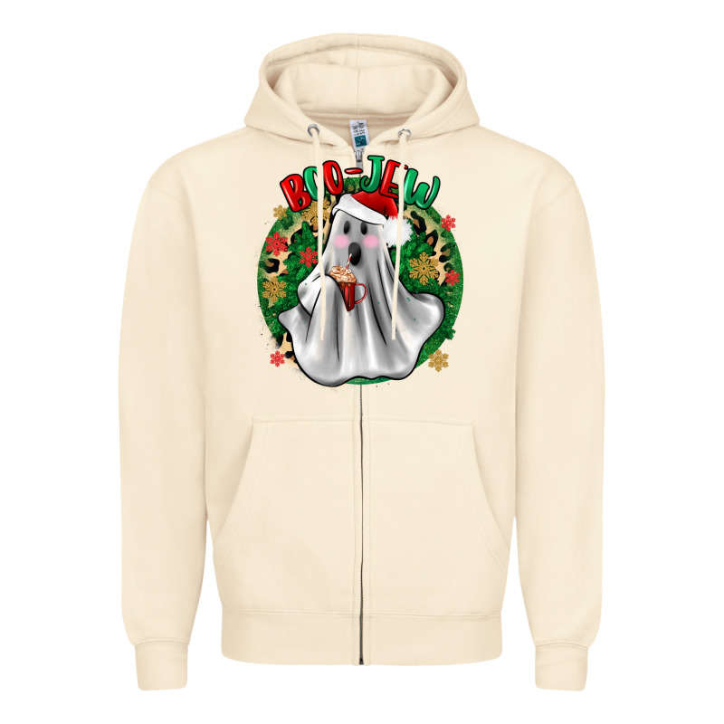 Ghost Dead Inside But It’s Christmas Boojee Zipper Hoodie by Zillion Design Studio | Teevron