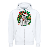 White ghost dead inside but it’s christmas boojee Zipper Hoodie - Zillion Design Studio