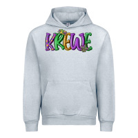 Heather Grey mardi gras krewe Urban Hoodie - MaliasSmallBusiness