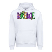 White mardi gras krewe Urban Hoodie - MaliasSmallBusiness