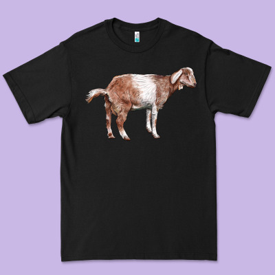 Nubian Goat Premium Tee Designed By Lillyallendesigns
