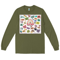 Army Green teacher daily affirmations Long Sleeve Tee - MaliasSmallBusiness