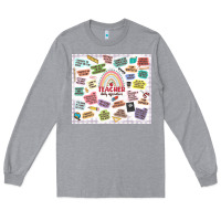 Heather Grey teacher daily affirmations Long Sleeve Tee - MaliasSmallBusiness