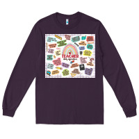 Plum teacher daily affirmations Long Sleeve Tee - MaliasSmallBusiness