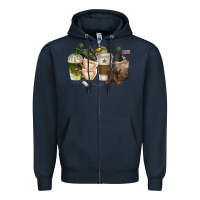 Navy coffee cups army Zipper Hoodie - texasbilliewilder