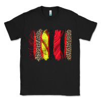 Black softball brushstroke Classic Tee - Zillion Design Studio
