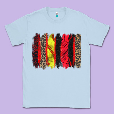 Classic Tee softball brushstroke