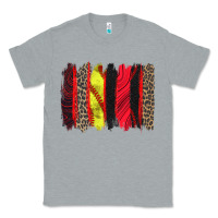 Heather Grey softball brushstroke Classic Tee - Zillion Design Studio
