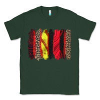 Sports Green softball brushstroke Classic Tee - Zillion Design Studio