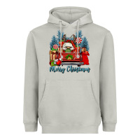 Moon Dust merry christmas gnomes truck Heavyweight Hoodie - FaDigitalArtStudio