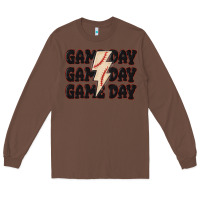 Chestnut game day game day baseball Long Sleeve Tee - MaliasSmallBusiness