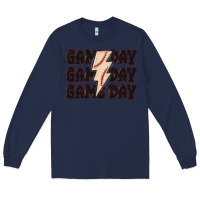 Navy game day game day baseball Long Sleeve Tee - MaliasSmallBusiness