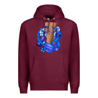Burgundy colon cancer heels Premium Hoodie - NancyCooperArtShop