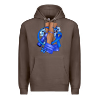 Coffee colon cancer heels Premium Hoodie - NancyCooperArtShop