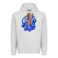 Dove Grey colon cancer heels Premium Hoodie - NancyCooperArtShop