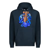 Navy colon cancer heels Premium Hoodie - NancyCooperArtShop