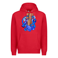Red colon cancer heels Premium Hoodie - NancyCooperArtShop