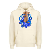 Sandshell colon cancer heels Premium Hoodie - NancyCooperArtShop