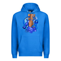 True Royal colon cancer heels Premium Hoodie - NancyCooperArtShop