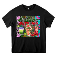 Black summer time Heavy Core Tee - CowhideDigitalArt