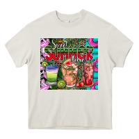 Cream summer time Heavy Core Tee - CowhideDigitalArt
