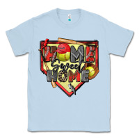 Dusty Blue home sweet home softball Classic Tee - Zillion Design Studio