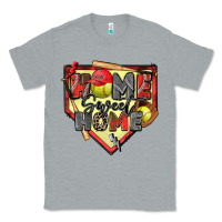 Heather Grey home sweet home softball Classic Tee - Zillion Design Studio