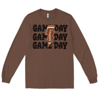 Chestnut game day game day game day basketball Long Sleeve Tee - MaliasSmallBusiness