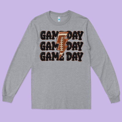 Long Sleeve Tee game day game day game day basketball