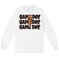 White game day game day game day basketball Long Sleeve Tee - MaliasSmallBusiness