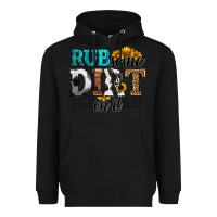 Black rub some dirt on it soccer Heavyweight Hoodie - HRA Design Shop