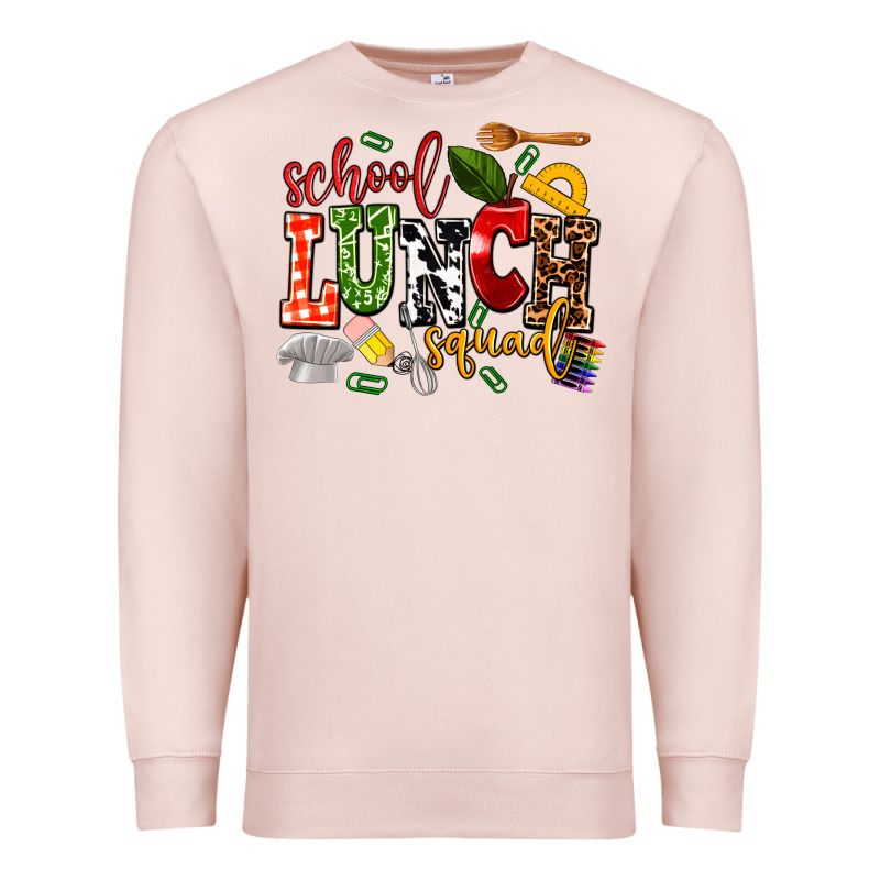 School Lunch Squad Premium Sweatshirt by AdoDesignShop | Teevron