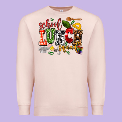 School Lunch Squad Premium Sweatshirt Designed By Adodesignshop