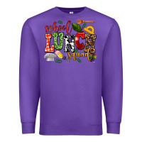 Purple school lunch squad Premium Sweatshirt - AdoDesignShop