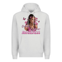 Dove Grey breast cancer awareness afro woman Premium Hoodie - NancyCooperArtShop