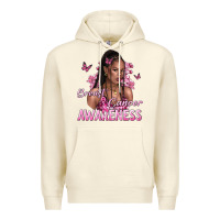 Sandshell breast cancer awareness afro woman Premium Hoodie - NancyCooperArtShop