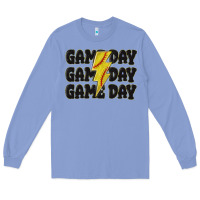 Colony Blue game day game day game day softball Long Sleeve Tee - MaliasSmallBusiness