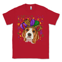Red Mardi gras beagle Classic Tee - RanaPortraitStore