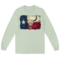 Matcha distressed tesas flag Long Sleeve Tee - BarkalooDesign