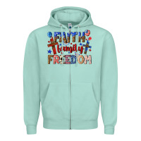 Seafoam faith family freedom Zipper Hoodie - texasbilliewilder