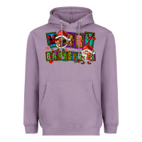 Lavender merry christmas gnomies Heavyweight Hoodie - FaDigitalArtStudio