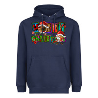Navy merry christmas gnomies Heavyweight Hoodie - FaDigitalArtStudio